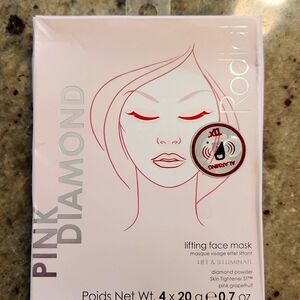 Rodial Pink Diamond Face Mask 4 pack New